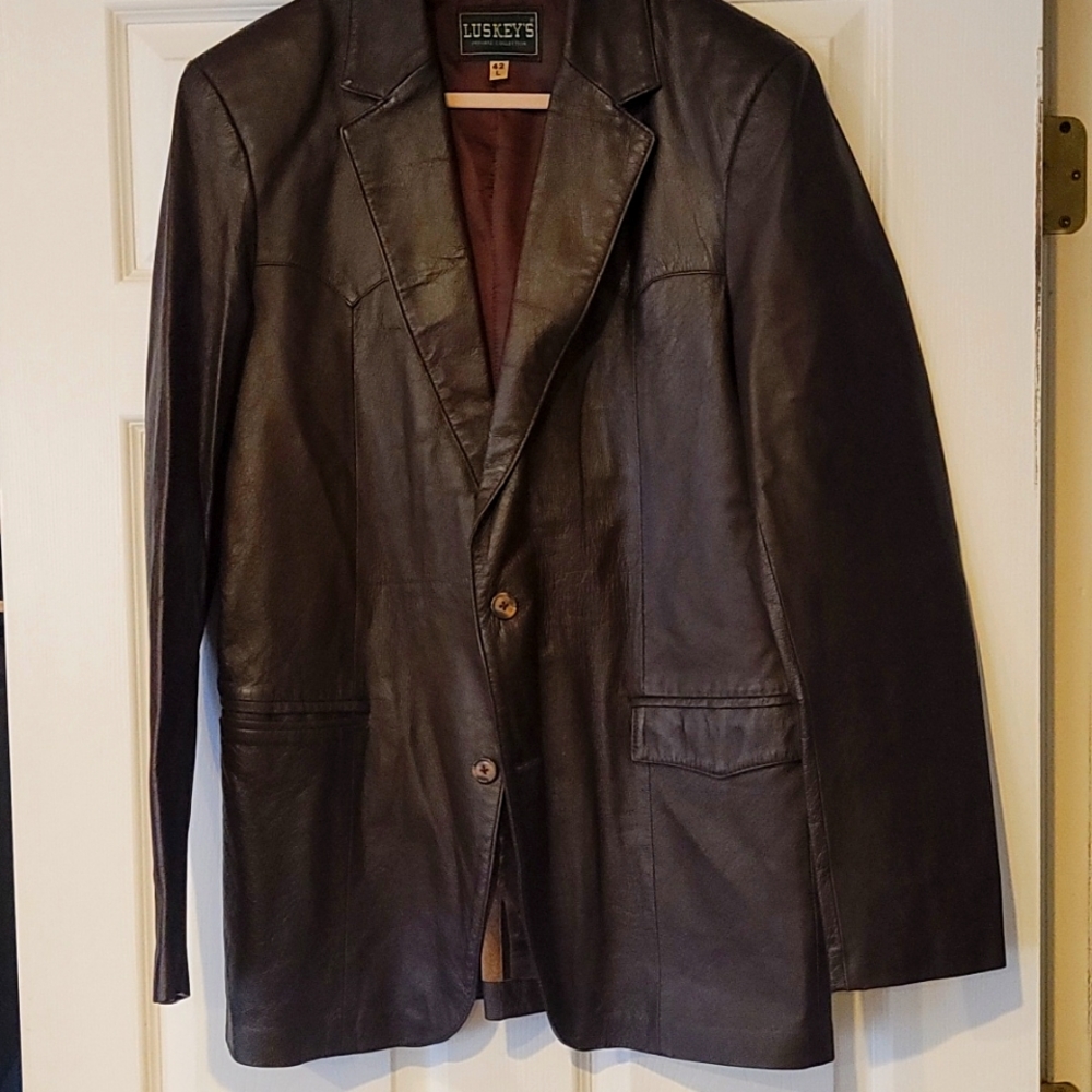 Leather lined jacket